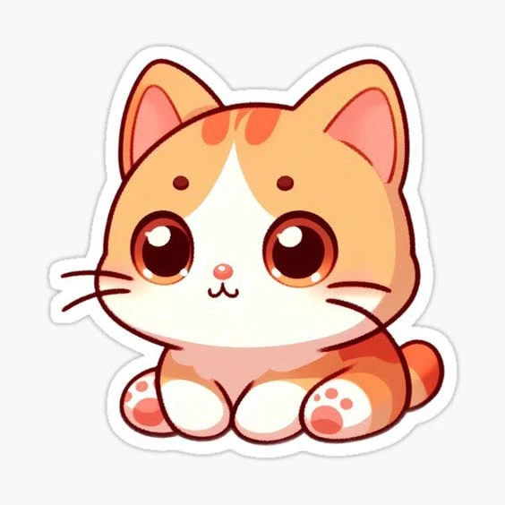 sticker mèo cute 12