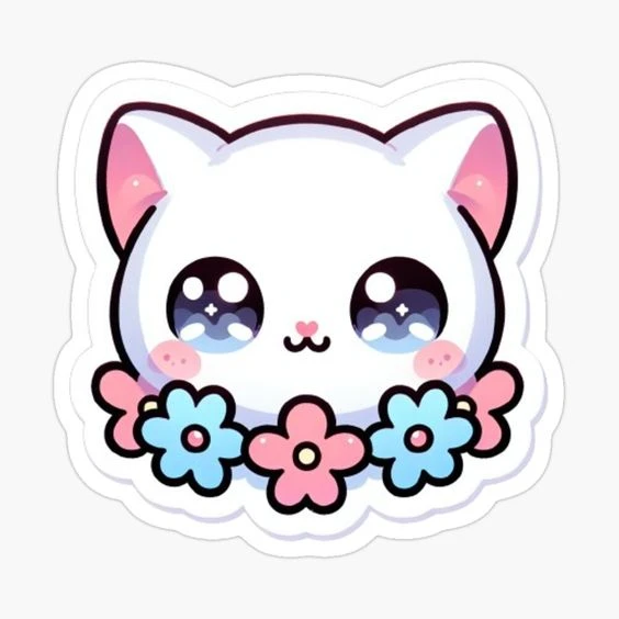 sticker mèo cute 32