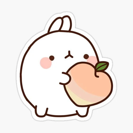 sticker thỏ cute 10