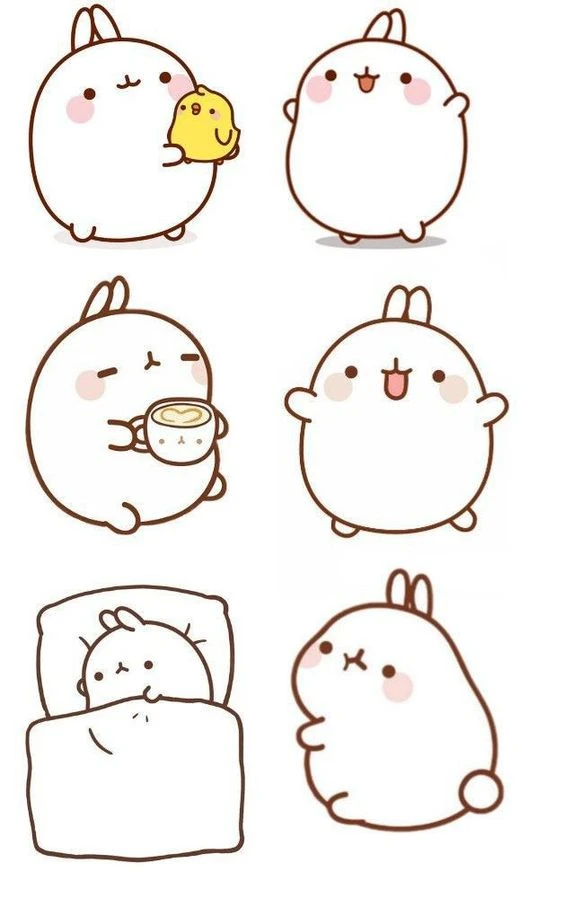 sticker thỏ cute 43